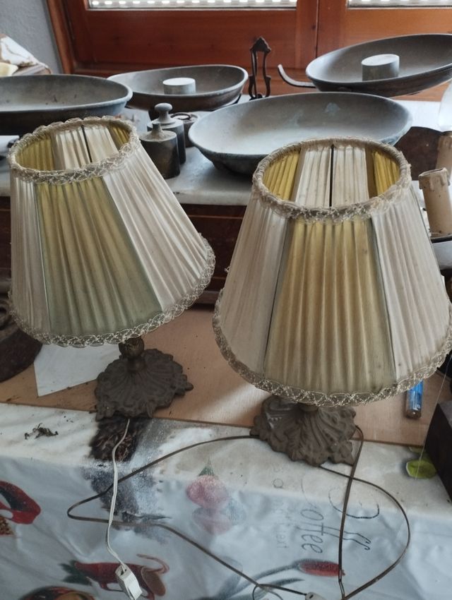 lamparas mesita antiguas