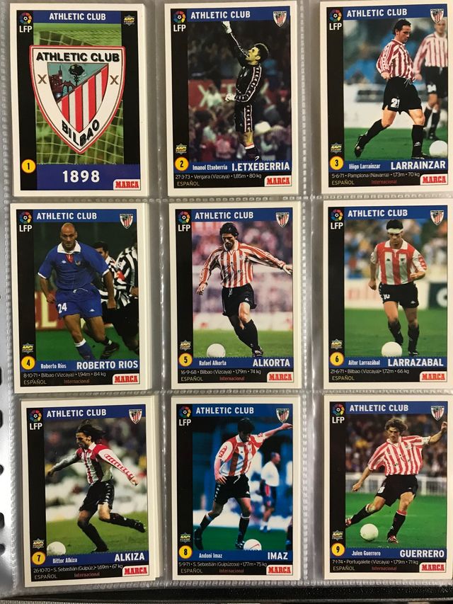 Cards MARCA años 90 Mundi cromo