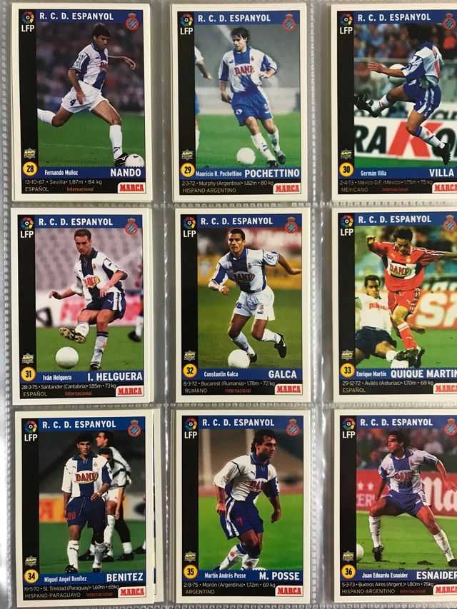 Cards MARCA años 90 Mundi cromo