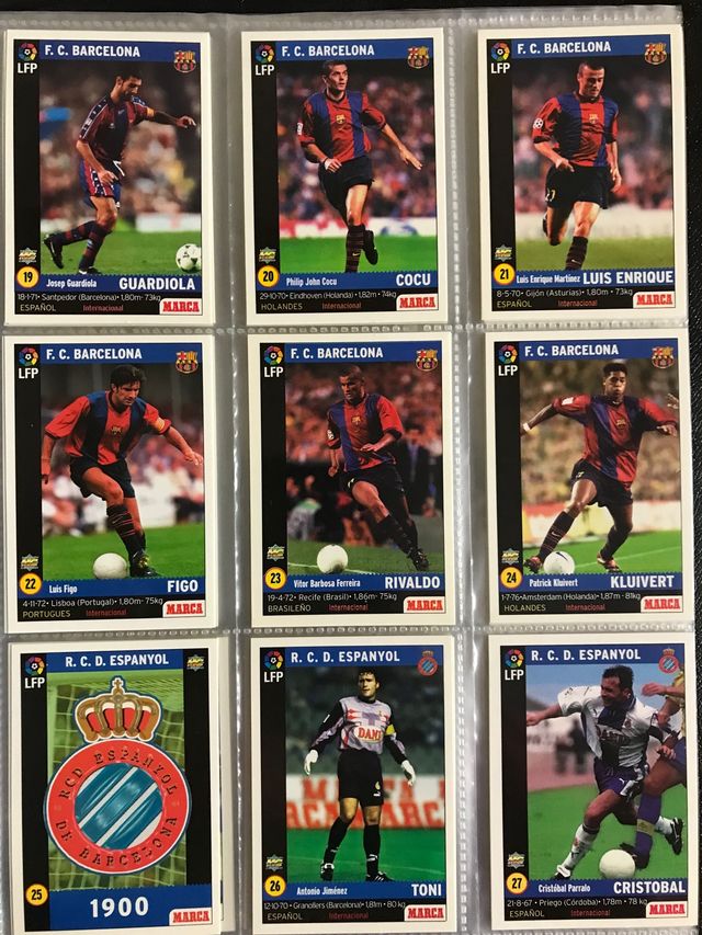 Cards MARCA años 90 Mundi cromo