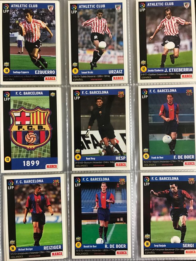 Cards MARCA años 90 Mundi cromo