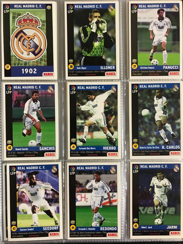 Cards MARCA años 90 Mundi cromo