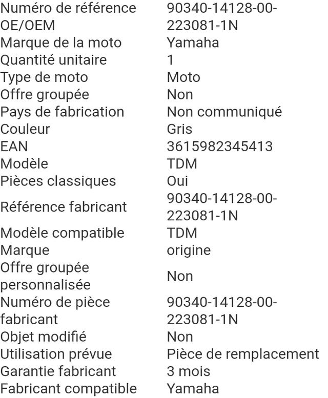 Yamaha tapa encendido