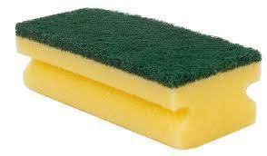 Pack 6u estropajo Salvauñas verde 15x6,8 cm