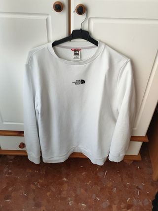 Sudadera The North Face blanca sin capucha de segunda mano por 50 EUR en  Huétor Vega en WALLAPOP