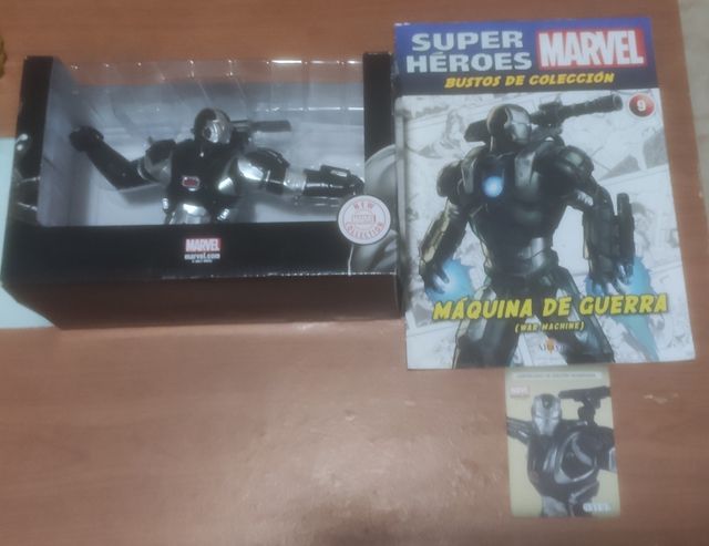 Bustos Máquina de Guerra+fascículo+tarjeta,Marvel
