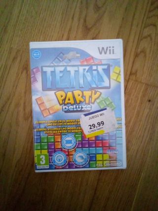 TETRIS PARTY DELUXE WII PRECINTADO de Segunda mano por