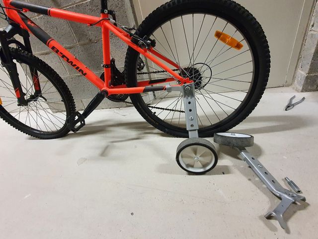 Ruedines adaptables para bicicleta