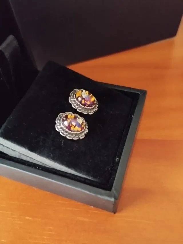 Pendientes cristal en plata