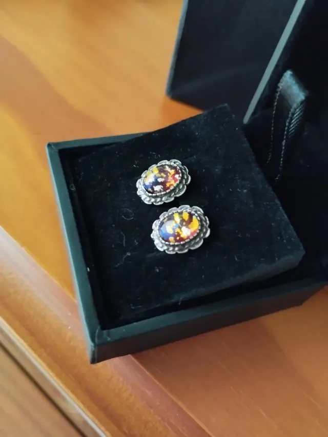 Pendientes cristal en plata