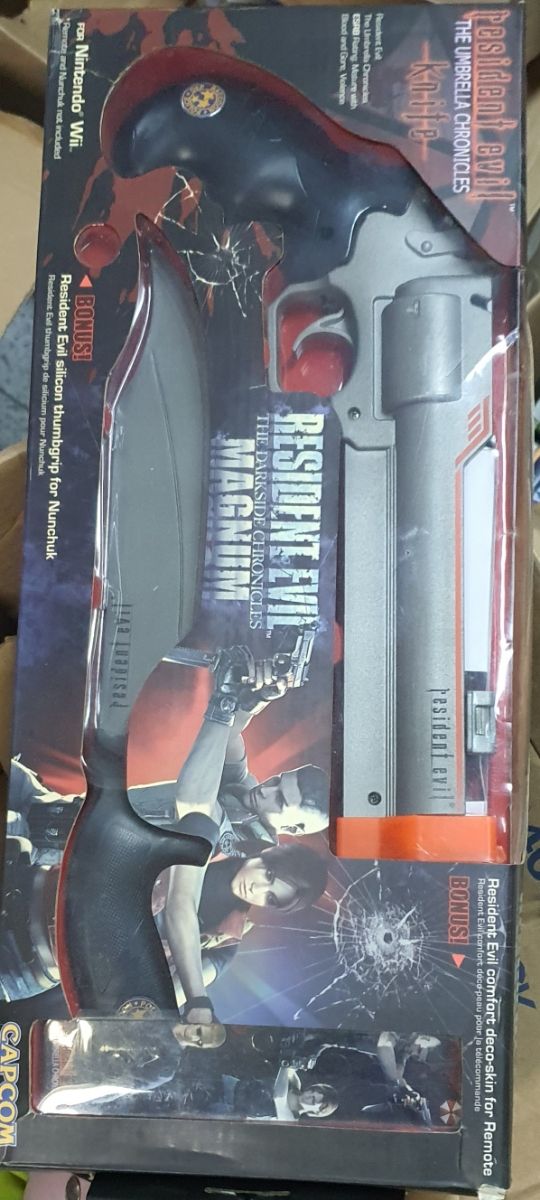 Set Pistola y cuchillo Resident evil para wii