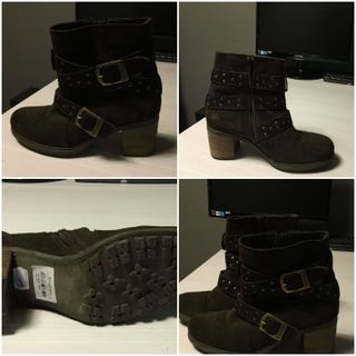 Botines de piel mujer de segunda mano en Alcorcón en WALLAPOP