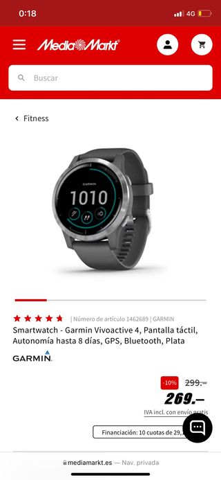 Garmin vivoactive 4 y 4S: características, análisis y opinión.