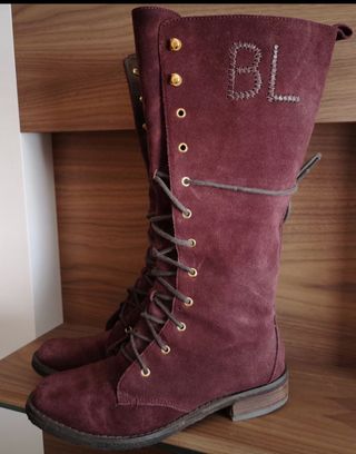 Botas piel Bimba y Lola 38 de segunda mano por 25 EUR en Valladolid en  WALLAPOP