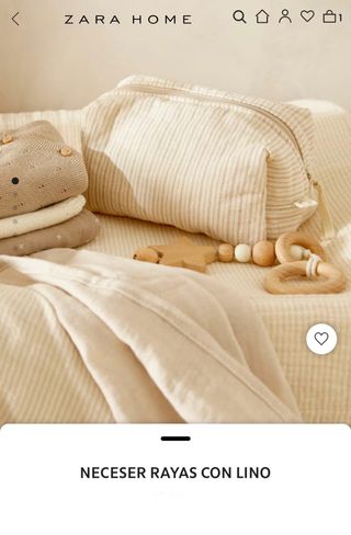 NECESER RAYAS CON LINO Zara Home NUEVO de segunda mano por 15 EUR en  Donostia-San Sebastián en WALLAPOP
