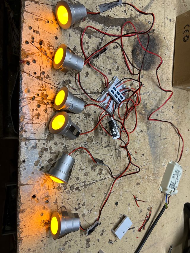 Juego de 6 luces led