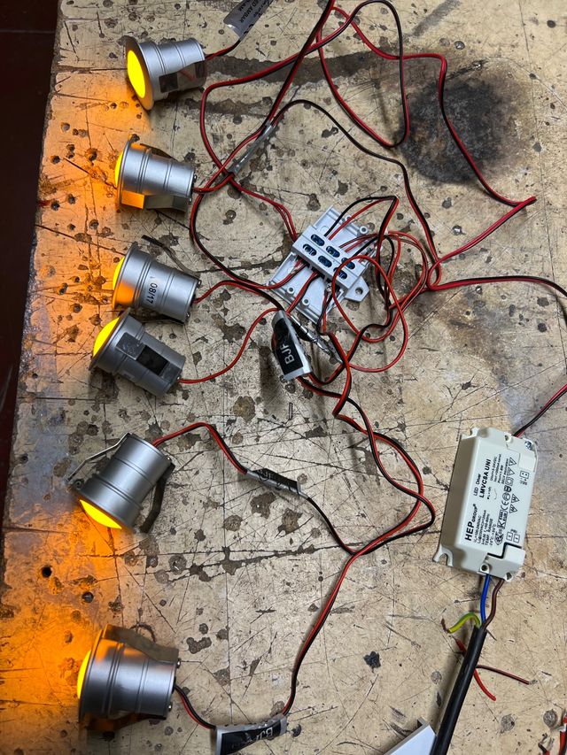 Juego de 6 luces led