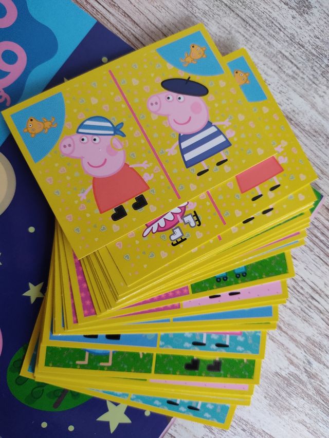 Cromos Peppa Pig "Juega con los opuestos"