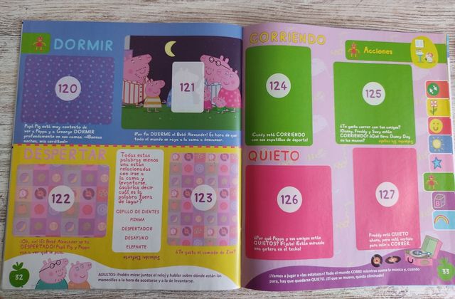 Cromos Peppa Pig "Juega con los opuestos"