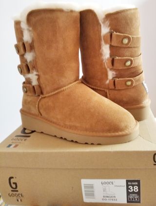 Botas Gooce de piel nuevas a estrenar de segunda mano por 45 EUR en Barbera  del Valles en WALLAPOP