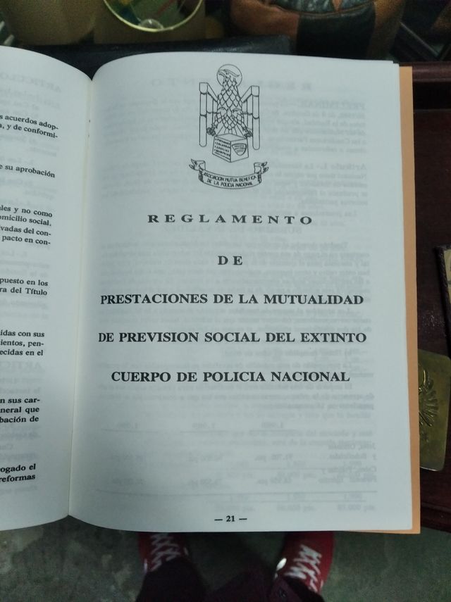 Estatuto mutualidad polícia 1989