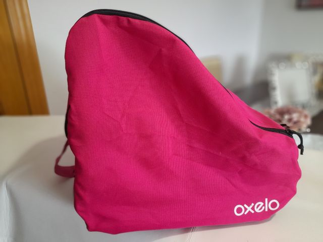 Patines ,casco,juego de rodilleras con bolsa para