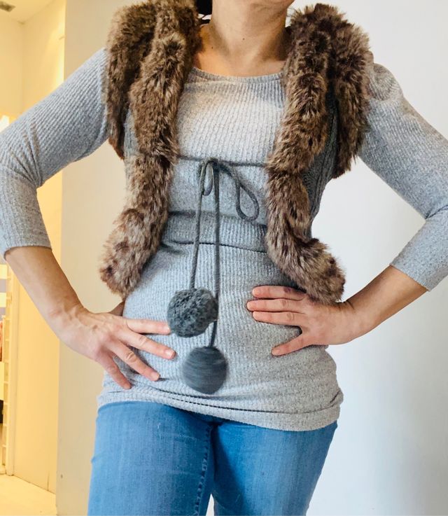 Chaleco de invierno con pelo Only