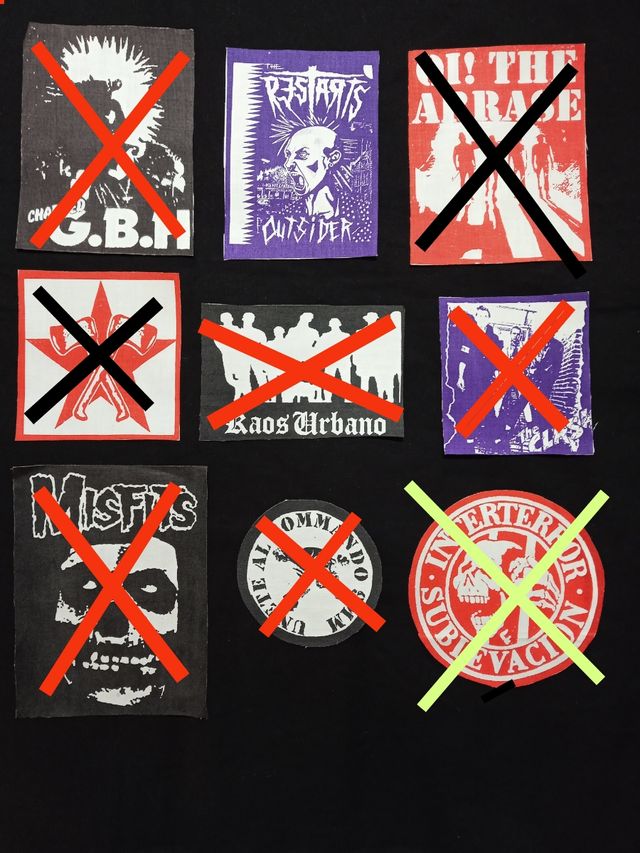 Parches Grupos Punk y Hardcore. LEER DESCRIPCIÓN 2