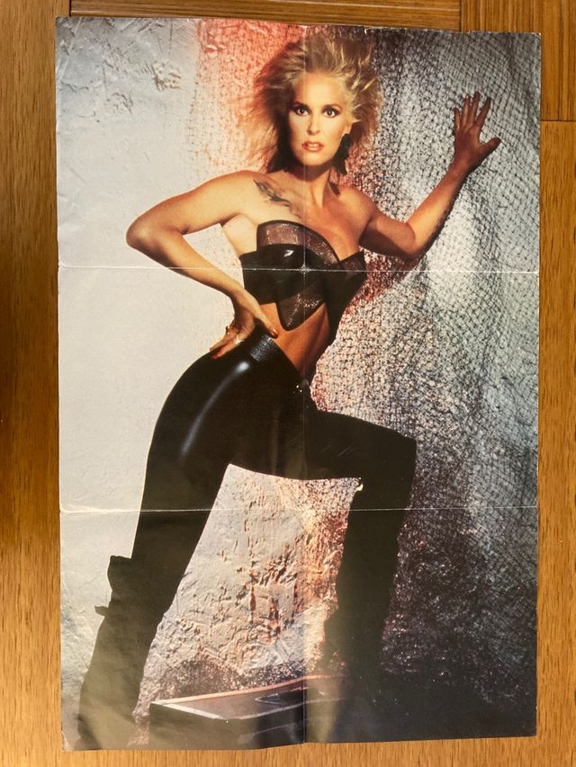 Lita Ford Kiss Me Deadly Single Póster