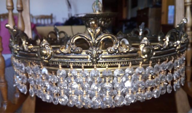 Lámpara de cristales de roca