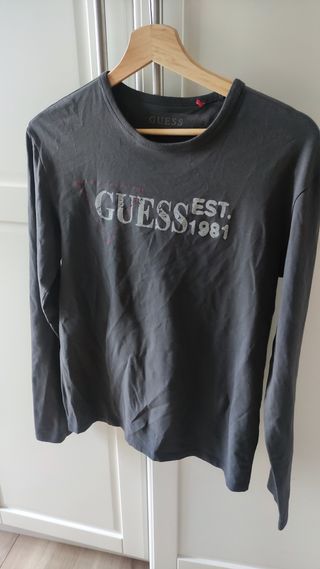 camiseta manga larga guess