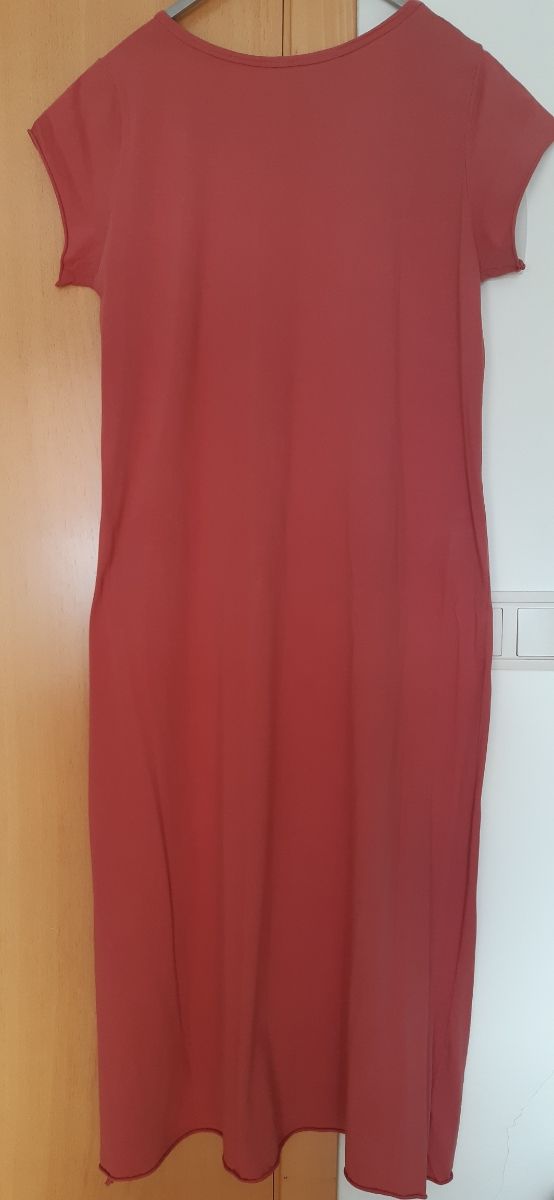 Vestido t.L largo de algodón de Tesorite