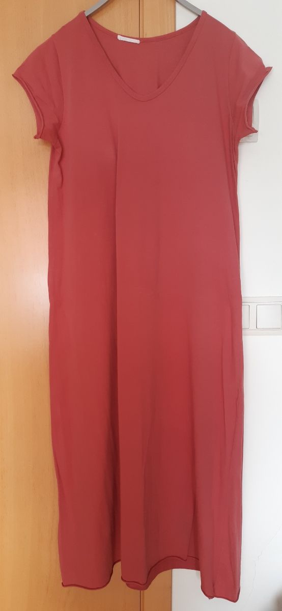 Vestido t.L largo de algodón de Tesorite