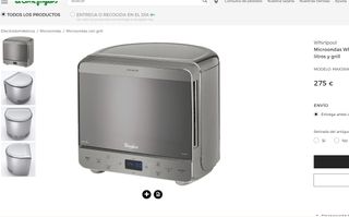 Whirlpool MAX 38/IX - Microondas 13 Litros Con grill 700W 39.2x36x35.3cm -  Lacasadelelectrodomestico.com