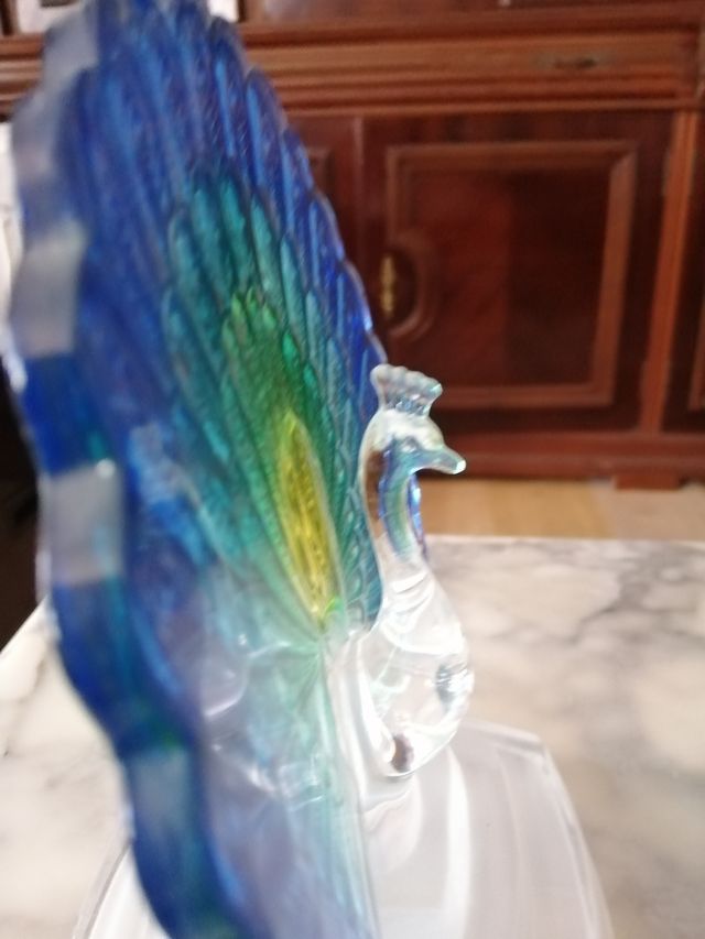figuras de cristal tipo cisne para decoración