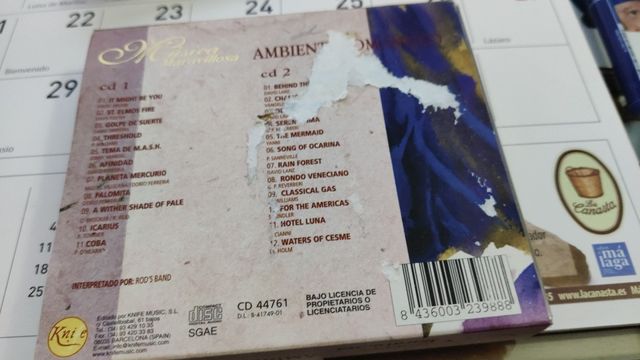 CDs. DE MÚSICA MARAVILLOSA y DE PELÍCULA