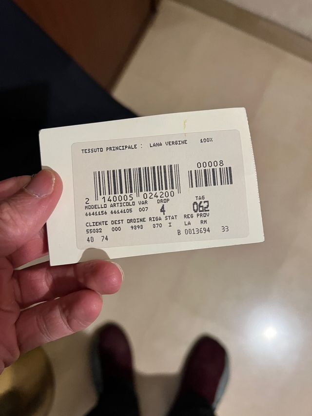 Pantalone Lebole tg 62 Nero lana vergine NUOVO