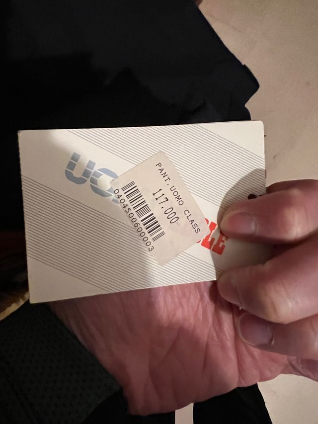 Pantalone Lebole tg 62 Nero lana vergine NUOVO