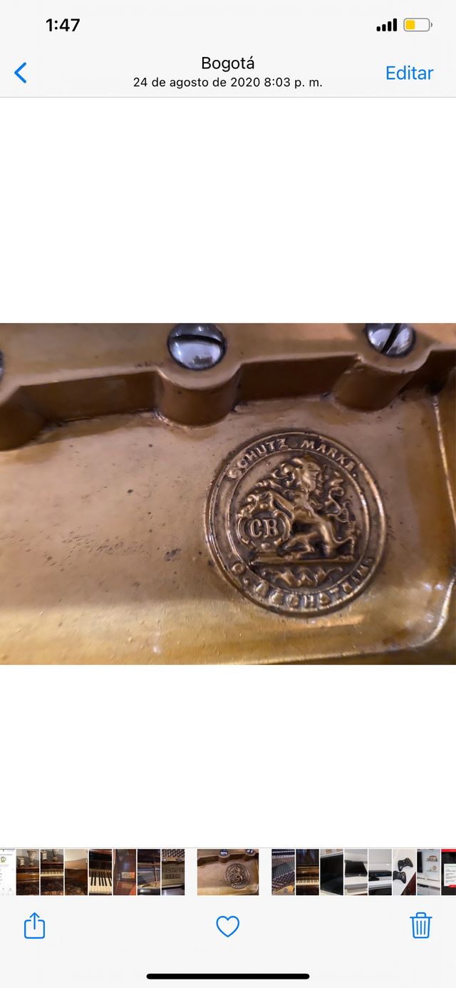 Piano C.Bechstein de cola 