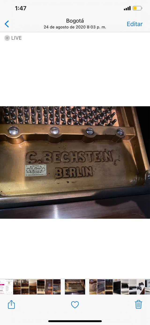 Piano C.Bechstein de cola 