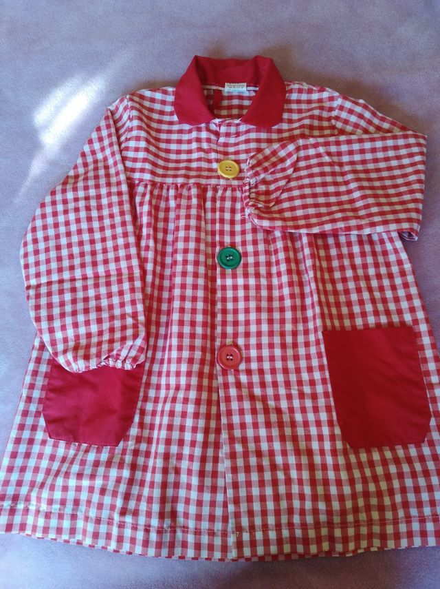 mandilón escolar para 5 años, talla 60