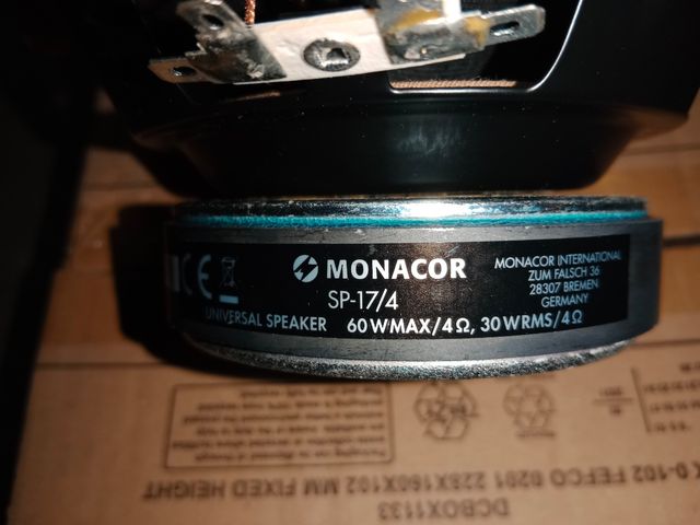 Altavoz Monacor de 6'5", 60w-4 Ohms