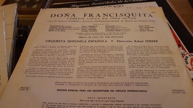 vinilo doña francisquita