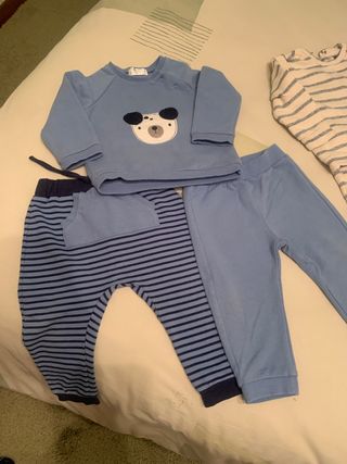 Ropa para bebe de 0 a 9 meses.