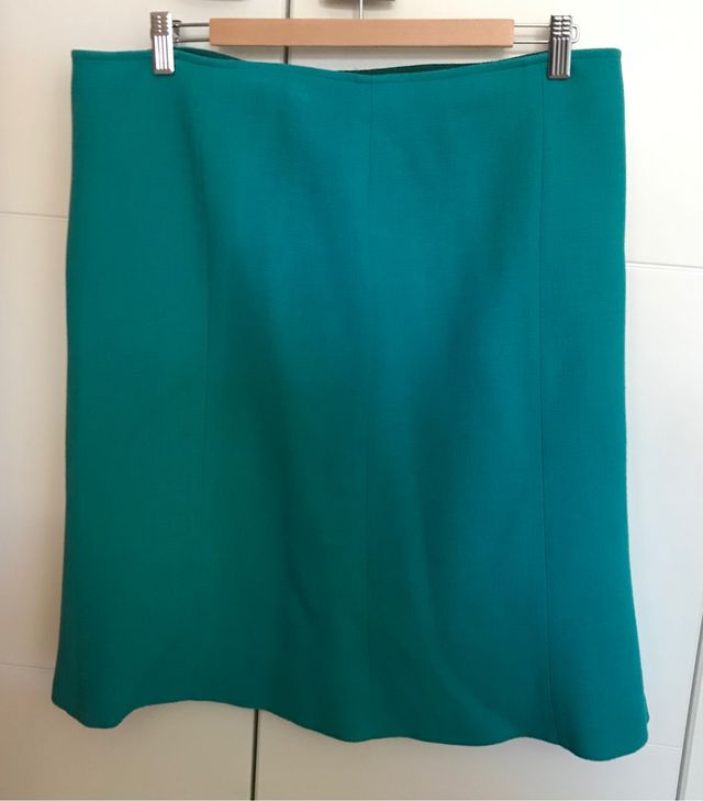 Traje turquesa Alba Conde