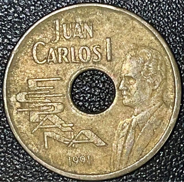 LOTE MONEDAS 1991 1-5-25-25 PESETAS