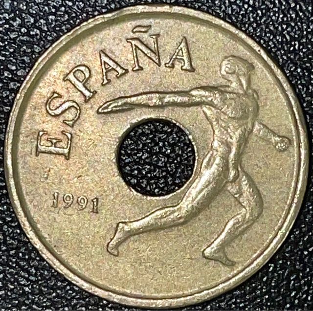 LOTE MONEDAS 1991 1-5-25-25 PESETAS