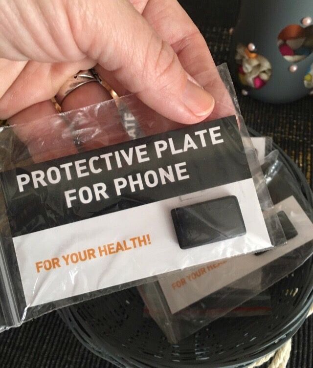 Placa adhesiva de Shungit para móvil. Nueva.