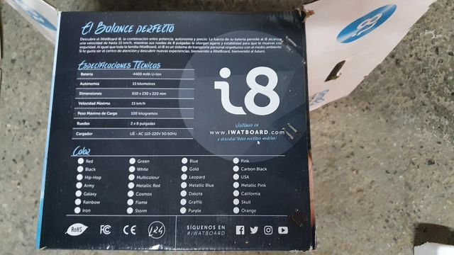 Patinete electrico Iwat board I8