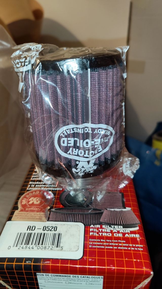 filtro universal K&N Adaptable para coche o moto